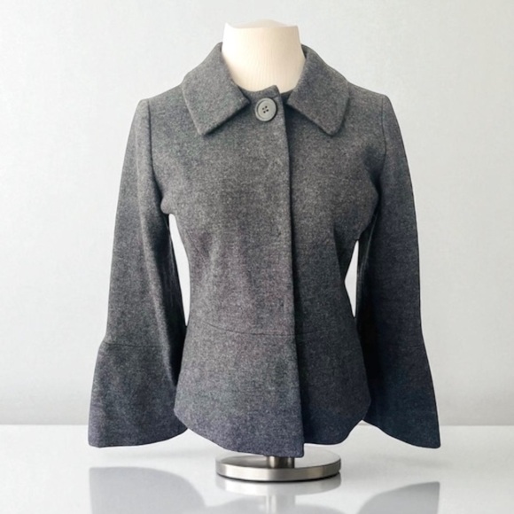 GERARD DAREL GREY WOOL  CROPPED JACKET SIZE EU 36 - Picture 1 of 14